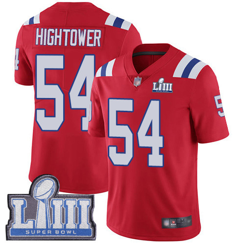 New England Patriots Football 54 Super Bowl Limited Red Men Dont a Hightower Alternate NFL Jersey
